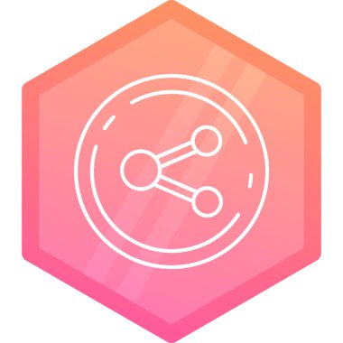 Bir dişlinin modern simgesinin vektör çizimi