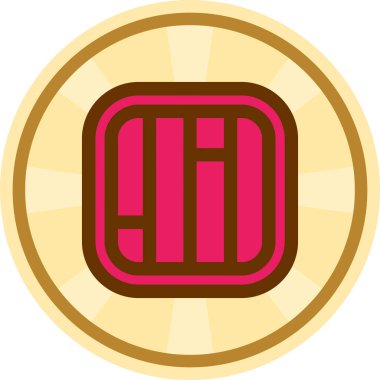 Bozuk para. Web simgesi vektör illüstrasyonu