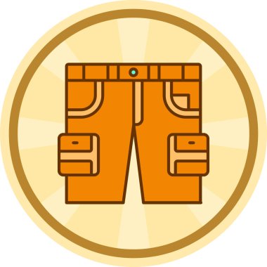 pantolon simgesi modern illüstrasyon