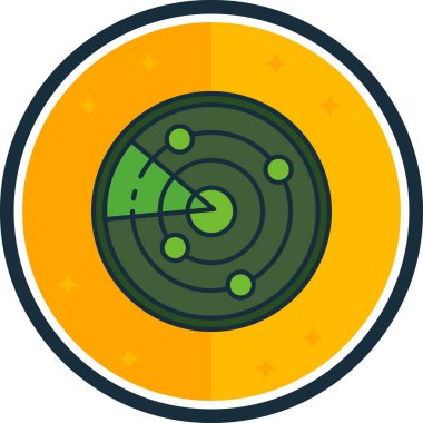 uzay gezegeni simgesi, vektör illüstrasyonu