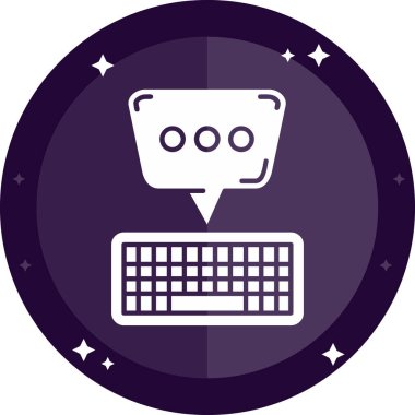 metin ve dizüstü bilgisayarlı konuşma balonu