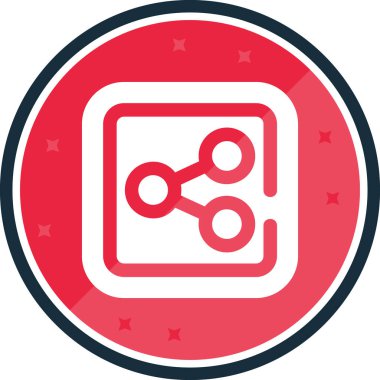 şebeke. Web simgesi basit illüstrasyon