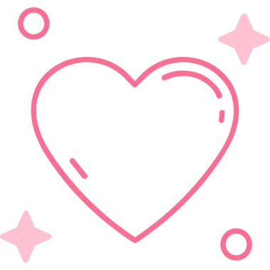 kalp aşkı sevgililer günü simgesi ana hatlarıyla