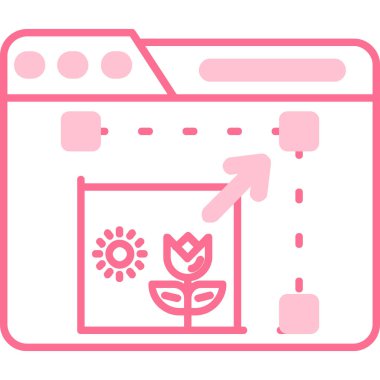 Çiçek. Web simgesi basit tasarım