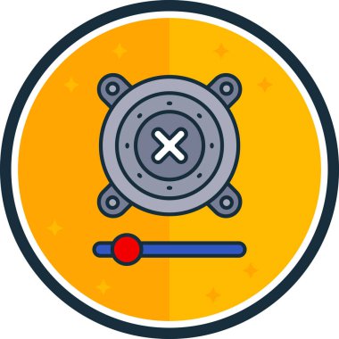 Çizgi film simgesinin vektör çizimi