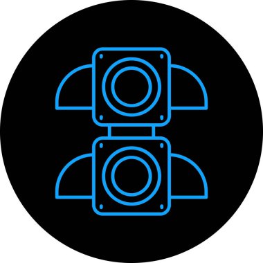 kamera simgesi vektör illüstrasyonu