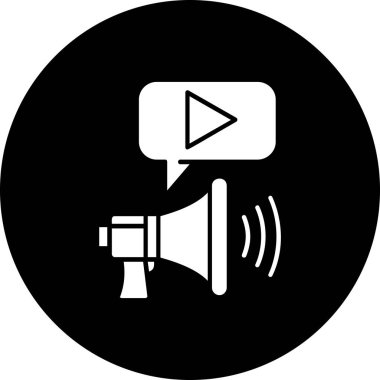 vektör sözcüsü Simgesi illüstrasyonu