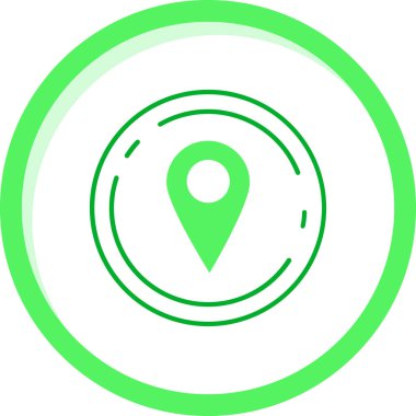 Konum pin vektör simgesi
