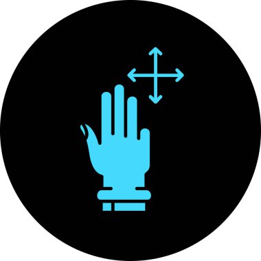 Dokunmatik ekran simgesinin vektör illüstrasyonu