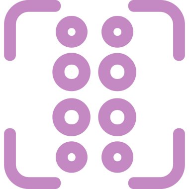 Tek bir yiyecek ikonunun vektör çizimi