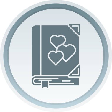 Kalp simgesi olan bir tabletin vektör illüstrasyonu