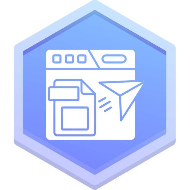 Yazıcı. Web simgesi basit tasarım