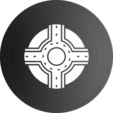 Siyah ve beyaz simgesinin vektör illüstrasyonu.