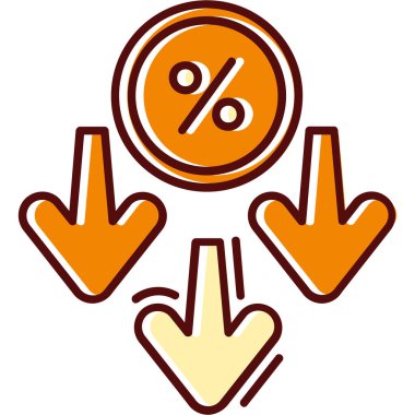 indirimli indirim simgesi