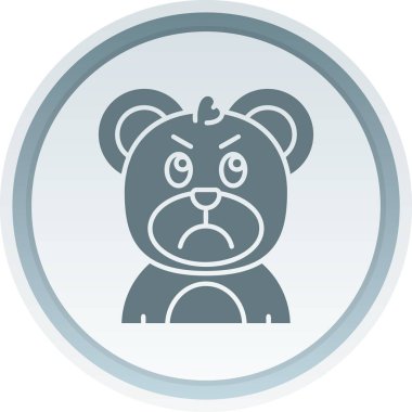 Kızgın ifade simgesi, karikatür tarzı