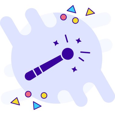 Sihirli değnek. Basit resimleme