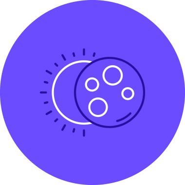 Gezegenin bir simgesinin vektör çizimi