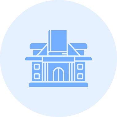 Bina. Web simgesi basit illüstrasyon