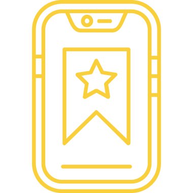 Vektör illüstrasyonu, yıldız simgesi