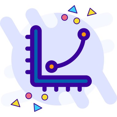 Makine simgesinin bir oyununun vektör illüstrasyonu