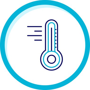 Sıcaklığın vektör illüstrasyonu modern simge