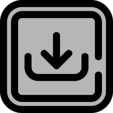 ok aşağı ok simgesi dış hat biçiminde