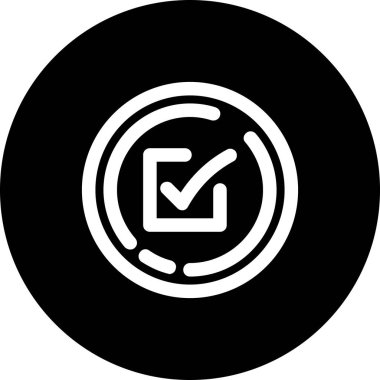 Tik Mark. Basit illüstrasyon