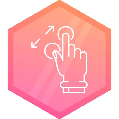 çizgi eldiven simgesi beyaz arkaplanda izole edildi. Mutfak eldiveni Yemek eldiveni. Yemek ekipmanları. Renkli taslak konsepti. vektör.