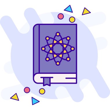 Kitap eğitimi ikonu vektörü. Kitap öğrenme işareti. renk konumu illüstrasyonu