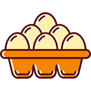 Yumurtalı tavuk yumurtası.