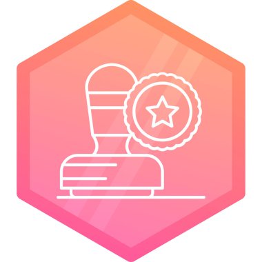 Renk çizgisi kupa simgesi beyaz arkaplanda izole edilmiş. Ödül sembolü Kazanan kupa ikonu. Değişken rastgele dinamik şekiller. vektör illüstrasyonu