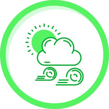 Hava durumu. Web simgesi basit tasarım