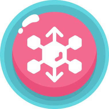 Soğuk soğuk buz simgesi düz stil