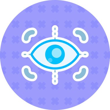 Göz simgesi vektör illüstrasyonu