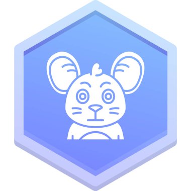 Hayvan ikonu, vektör illüstrasyonu. düz tasarım biçimi