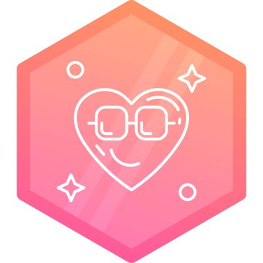 Kalp. Web simgesi basit illüstrasyon