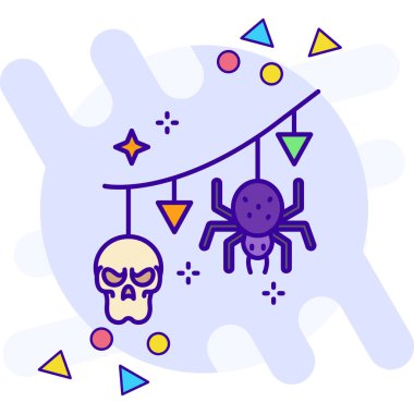 Örümcek ikonlu örümcek, Cadılar Bayramı parti konsepti