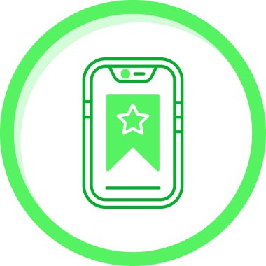 akıllı telefon simgesi vektör illüstrasyonu