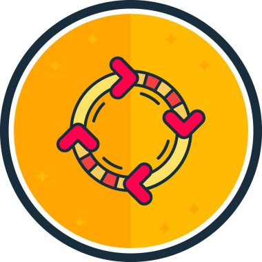 Bir ip simgesinin vektör illüstrasyonu