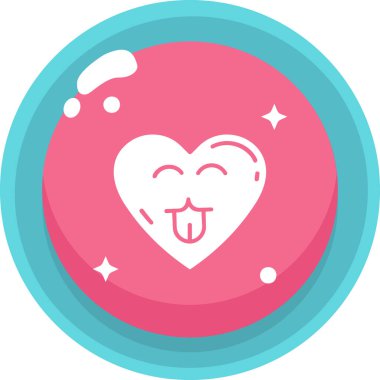 Mutlu sevgililer günü ikonu