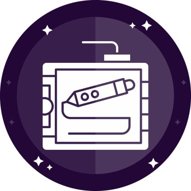 Dövme simgesinin vektör çizimi