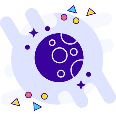 beyaz arkaplanda izole edilmiş düz stil bakteri simgesi. mikroorganizma sembolü. mikroorganizma. mikrop, organizma, mikroorganizmalar