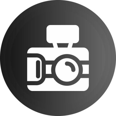 kamera simgesi vektör illüstrasyonu