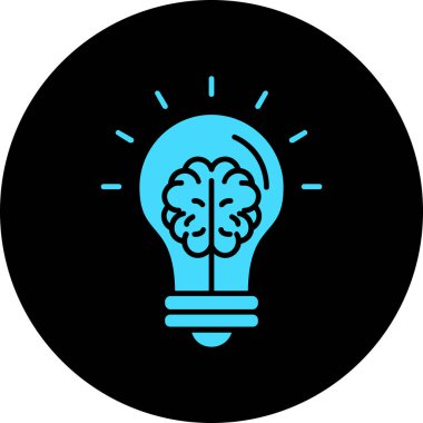 Ampul. Web simgesi basit illüstrasyon