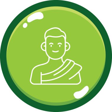 Geleneksel Çince kağıt vektör illüstrasyon tasarımı olan bir adam