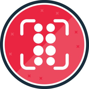 Bir yıldız simgesinin vektör illüstrasyonu