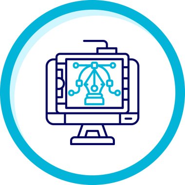 bilgisayar simgesi vektör illüstrasyonu