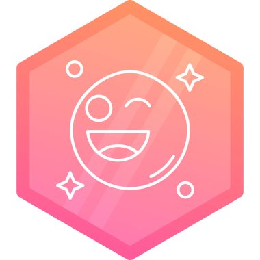 Gülümse ikon vektör illüstrasyonu