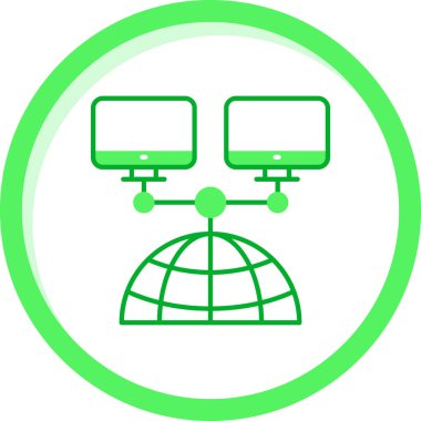 Bir bilgisayar simgesinin vektör illüstrasyonu