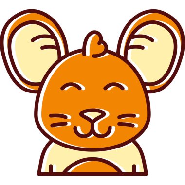 sevimli kaplan hayvan karakter vektör çizimi tasarımı